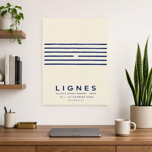 Lines | Abstract Wall Art | Modern Gallery Poster | Minimalist Print | Printed & Shipped image 8