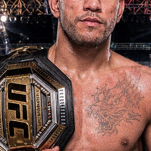 Alex Pereira Champion Poster | UFC Heavyweight Belt MMA Wall Art Print | Fight Night Decor image 3