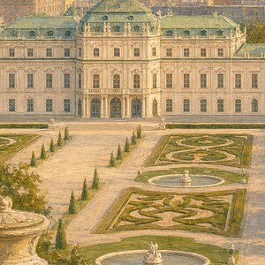 Vienna Travel Poster | Soft Painting Austria Wall Art | Named City Art Print | Printed & Shipped image 3
