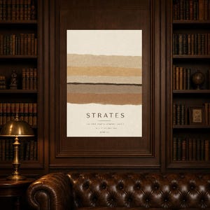 Strata | Abstract Wall Art | Modern Gallery Poster | Minimalist Print | Printed & Shipped image 5