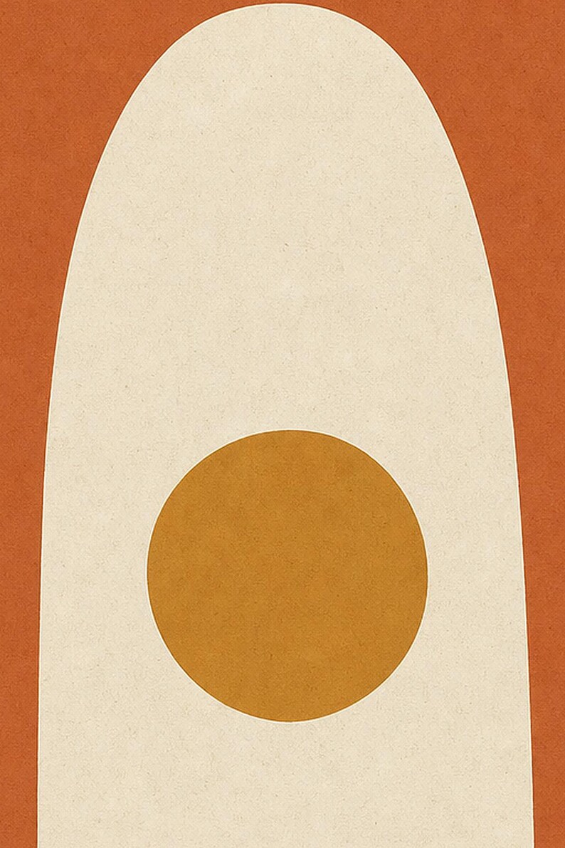 Arco de Areia | Arte Abstrata para Parede | Pôster Moderno para Galeria | Impressão Minimalista em Arco de Terracota | Impresso e Enviado imagem 3