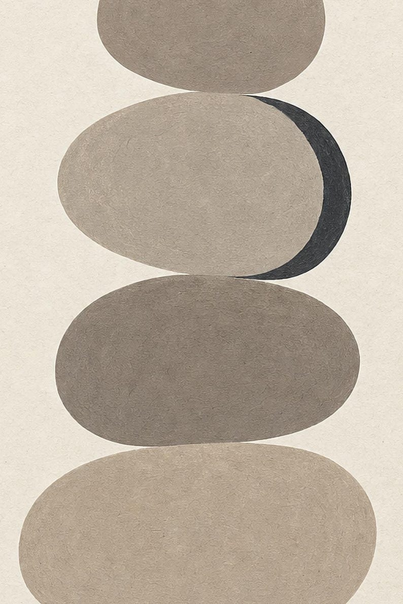 Balance | Abstract Wall Art | Modern Gallery Poster | Minimalist Print | Printed & Shipped image 3