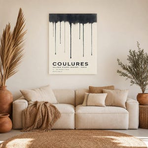 Runs | Abstract Wall Art | Modern Gallery Poster | Minimalist Print | Printed & Shipped image 7