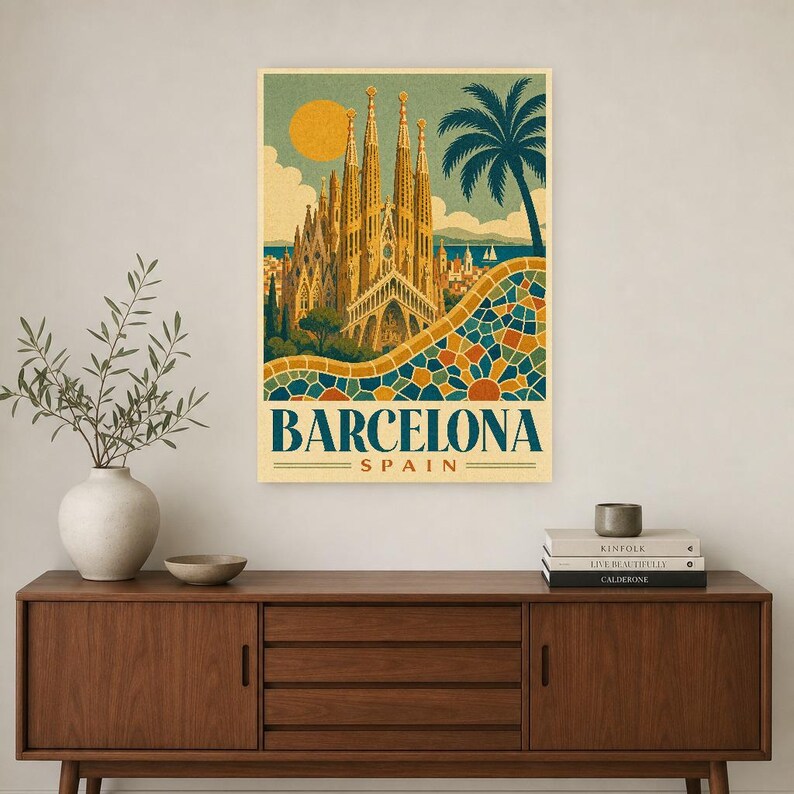 Barcelona Gaudi Vintage image 2