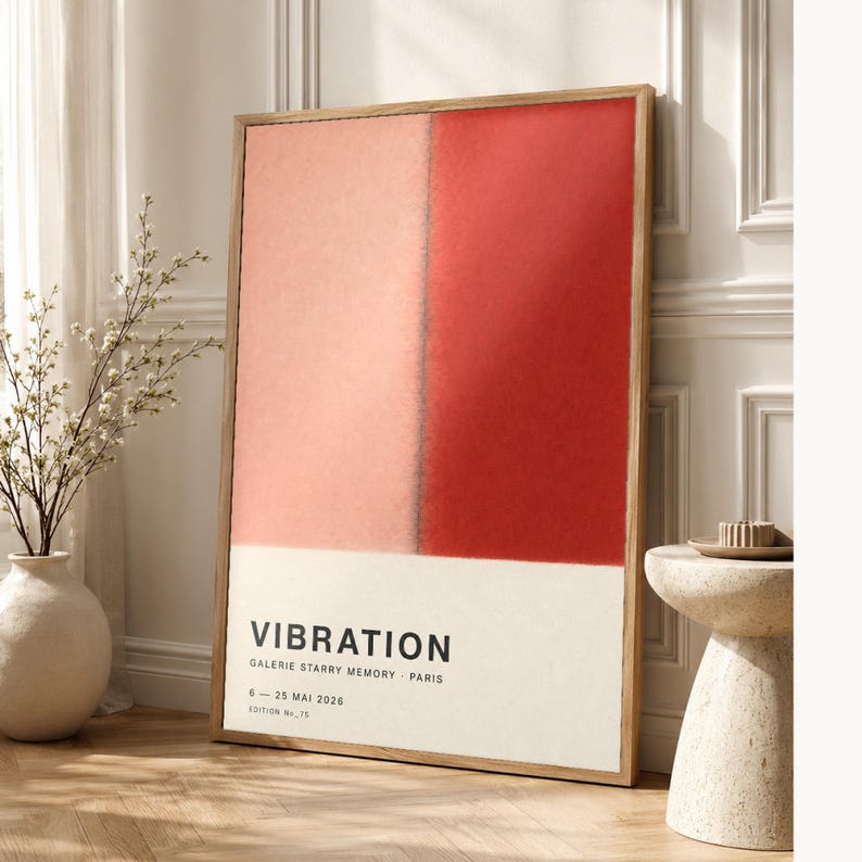 Vibration | Abstract Wall Art | Modern Gallery Poster | Minimalist Print | Printed & Shipped image 1
