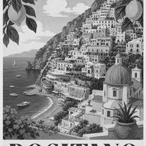 Positano Amalfi Vintage 70s image 10
