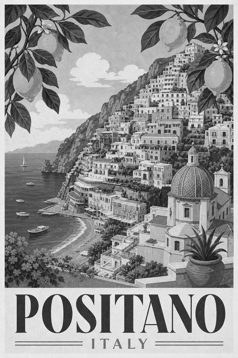 Positano Amalfi Vintage 70s image 10
