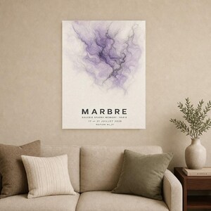 Mármol | Arte abstracto para pared | Póster de galería moderna | Impresión minimalista | Impreso y enviado imagen 9