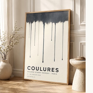 Runs | Abstract Wall Art | Modern Gallery Poster | Minimalist Print | Printed & Shipped image 1