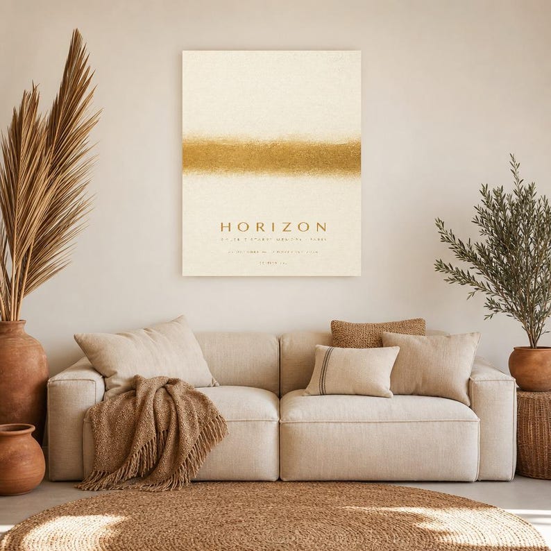 Horizon | Abstract Wall Art | Modern Gallery Poster | Minimalist Print | Printed & Shipped image 7