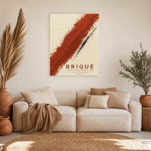 Brick | Abstract Wall Art | Modern Gallery Poster | Minimalist Print | Printed & Shipped image 7