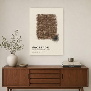 Rubbing | Abstract Wall Art | Modern Gallery Poster | Minimalist Print | Printed & Shipped image 2
