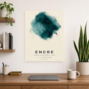 Ink | Abstract Wall Art | Modern Gallery Poster | Minimalist Print | Printed & Shipped image 8