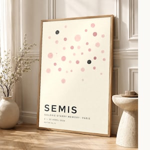 Sowing | Abstract Wall Art | Modern Gallery Poster | Minimalist Print | Printed & Shipped image 1