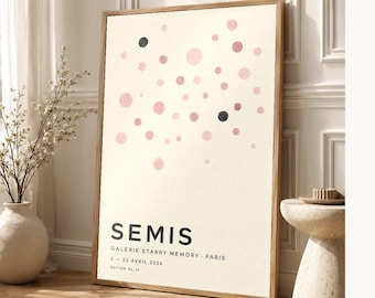 Siembra | Arte abstracto para pared | Póster de galería moderna | Impresión minimalista | Impreso y enviado