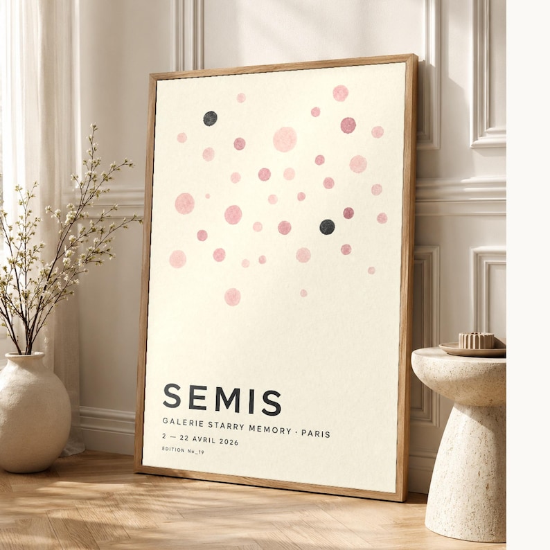 Sowing | Abstract Wall Art | Modern Gallery Poster | Minimalist Print | Printed & Shipped image 1