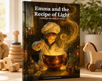 Personalized Chef Book With Your Child's Name | Custom Magical Cooking & Baking Adventure | Illustrated Keepsake Gift for Little Cooks