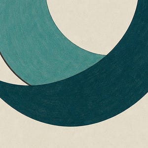 Croissants | Abstract Wall Art | Modern Gallery Poster | Minimalist Print | Printed & Shipped image 3