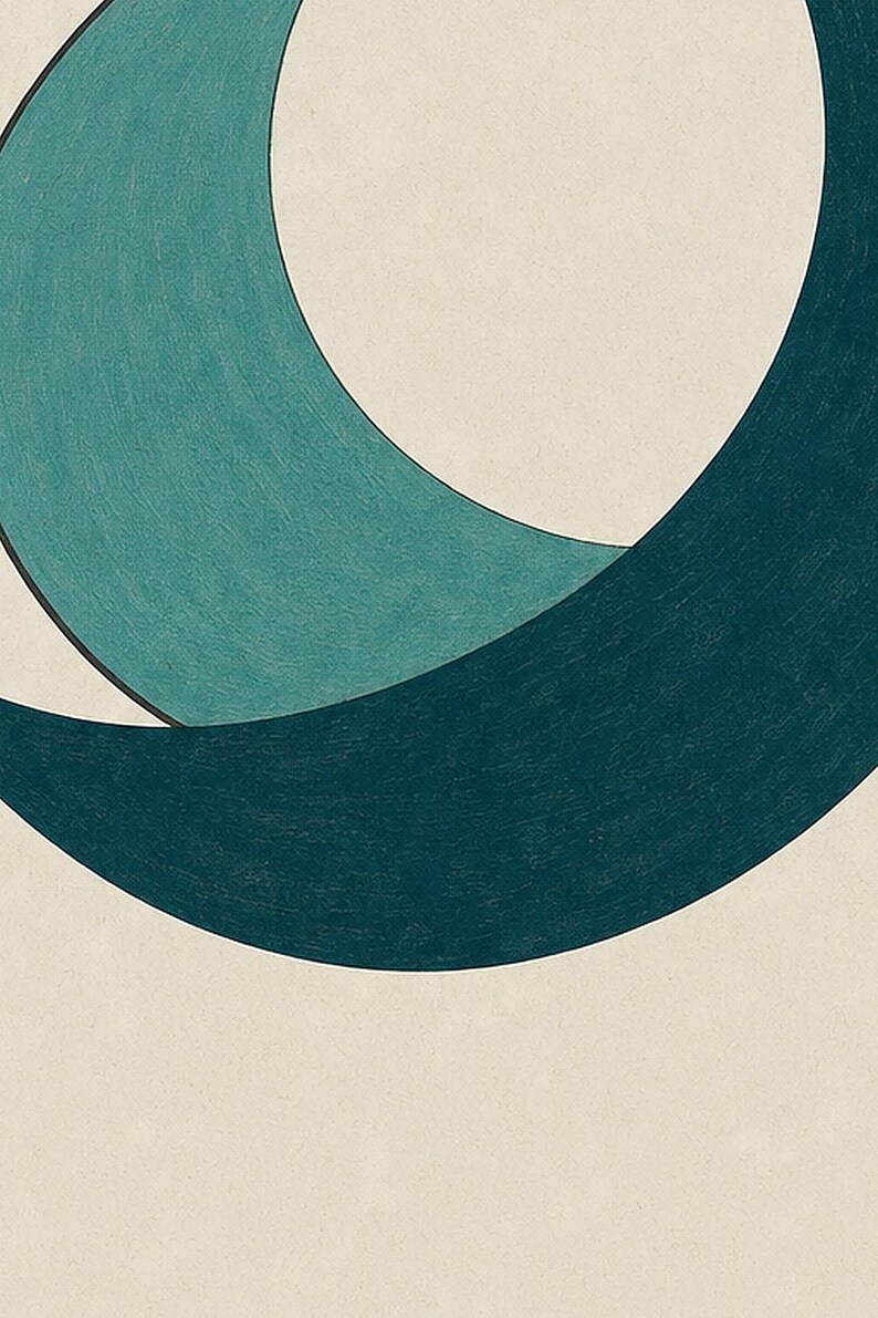 Croissants | Abstract Wall Art | Modern Gallery Poster | Minimalist Print | Printed & Shipped image 3