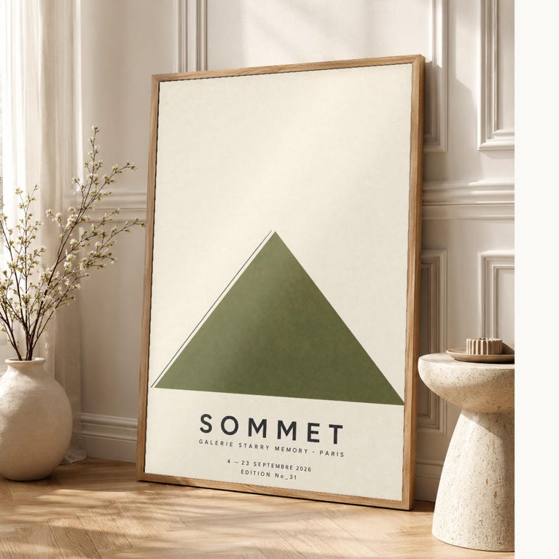Summit | Arte astratta da parete | Poster moderno da galleria | Stampa minimalista | Stampato e spedito immagine 1
