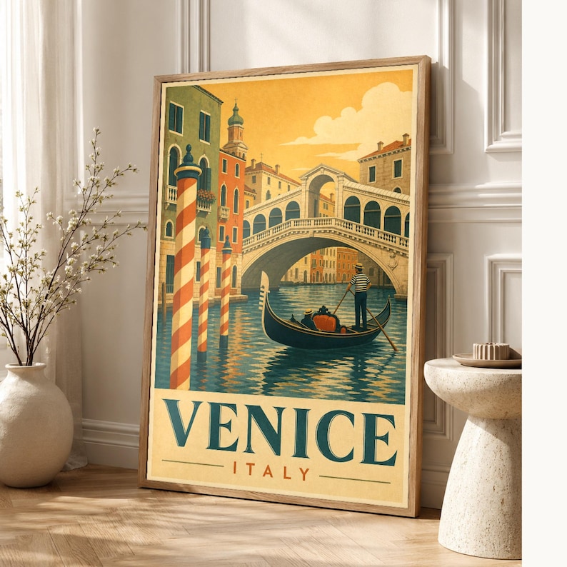 Venice Gondola Vintage 70s image 1