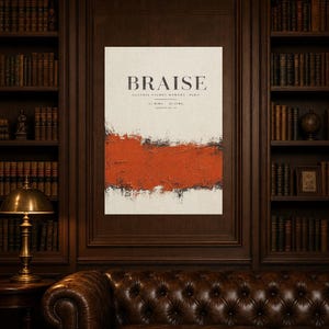 Ember | Abstract Wall Art | Modern Gallery Poster | Minimalist Print | Printed & Shipped image 5