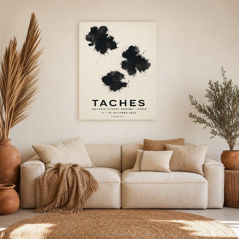 Stains | Abstract Wall Art | Modern Gallery Poster | Minimalist Print | Printed & Shipped image 7