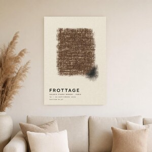 Rubbing | Abstract Wall Art | Modern Gallery Poster | Minimalist Print | Printed & Shipped image 4