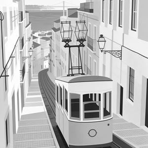 Lisbon Vintage Travel Poster | Retro Portugal City Art Print | Housewarming Gift Wall Decor image 17