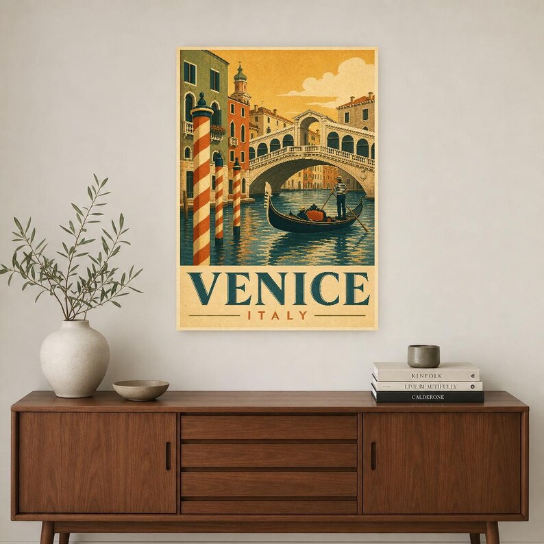 Venice Gondola Vintage 70s image 2