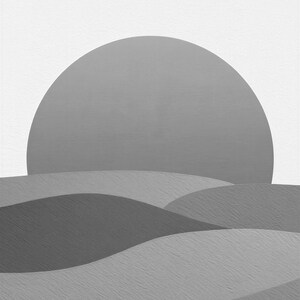Terracotta XXL Sunrise Wall Art | Oversized Boho Arch Poster | Warm Minimalist Above Bed Print image 10