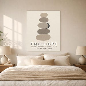 Balance | Abstract Wall Art | Modern Gallery Poster | Minimalist Print | Printed & Shipped image 6