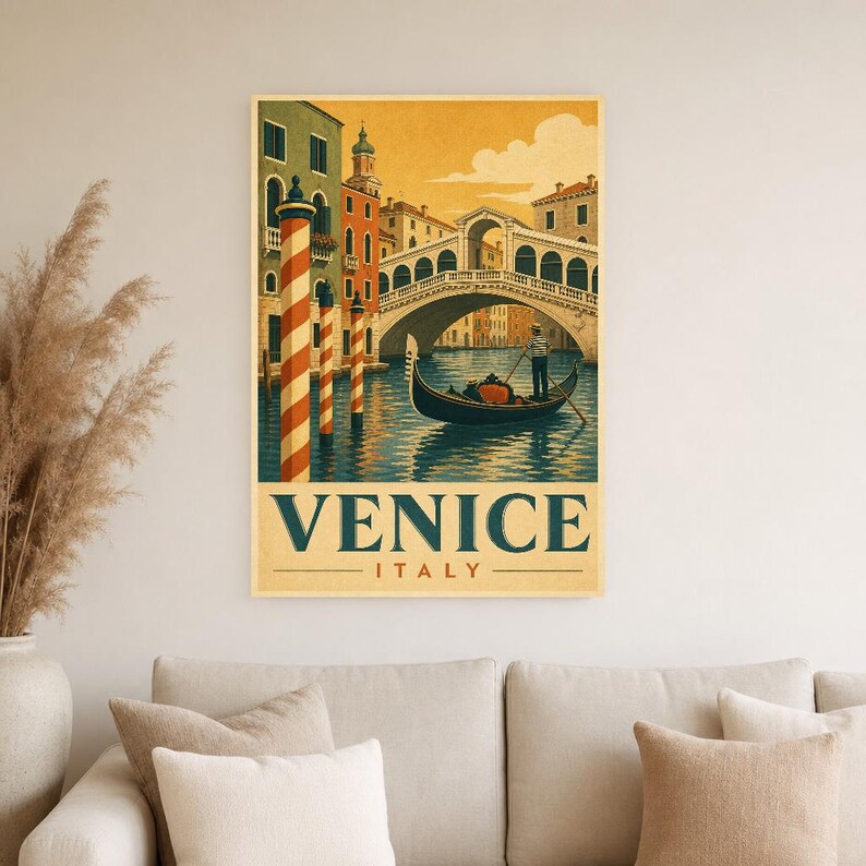 Venice Gondola Vintage 70s image 4