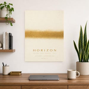 Horizon | Abstract Wall Art | Modern Gallery Poster | Minimalist Print | Printed & Shipped image 8