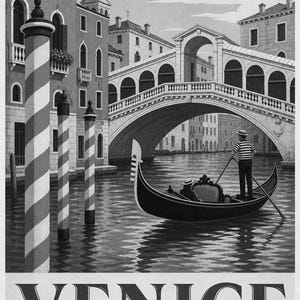 Venice Gondola Vintage 70s image 10