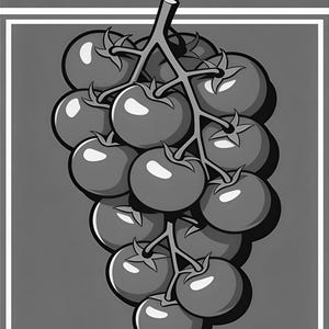 Impresión de arte de pared de cocina de tomate ? Póster retro de comida de bistró | Impresión de cocina italiana maximalista ? Decoración De imagen 17