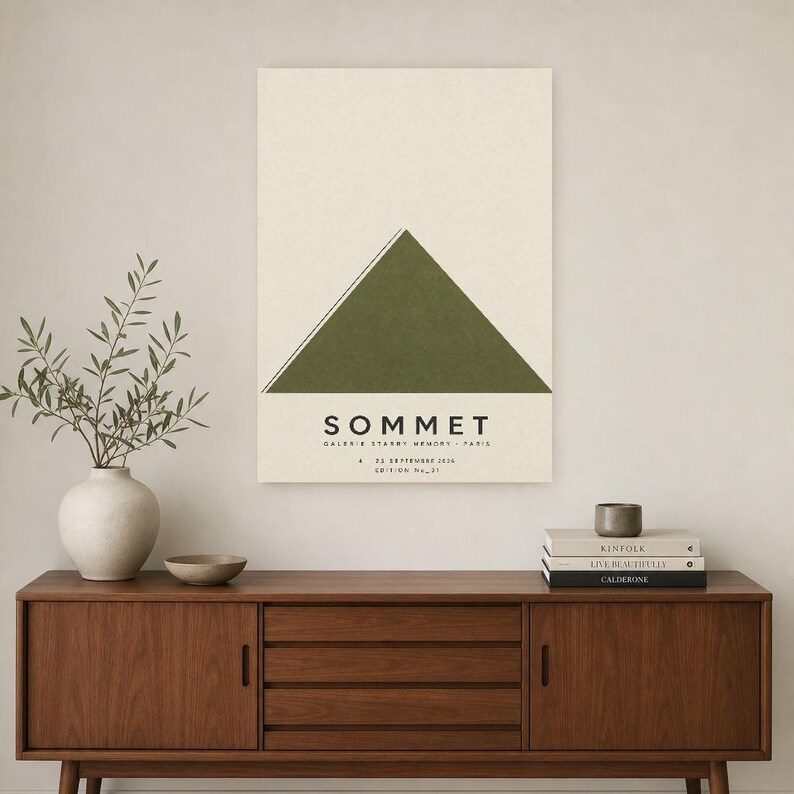 Summit | Arte astratta da parete | Poster moderno da galleria | Stampa minimalista | Stampato e spedito immagine 2