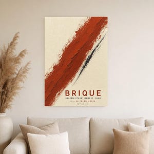 Brick | Abstract Wall Art | Modern Gallery Poster | Minimalist Print | Printed & Shipped image 4