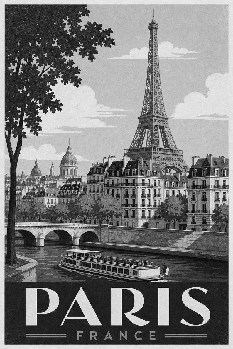 Paris Eiffel Vintage 70s image 10