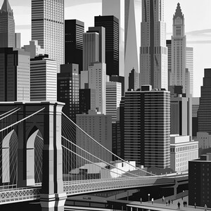 New York Vintage Reiseposter | Retro-USA-Stadt-Kunstdruck | Wanddekoration als Geschenk zur Wohnungserwärmung Bild 17