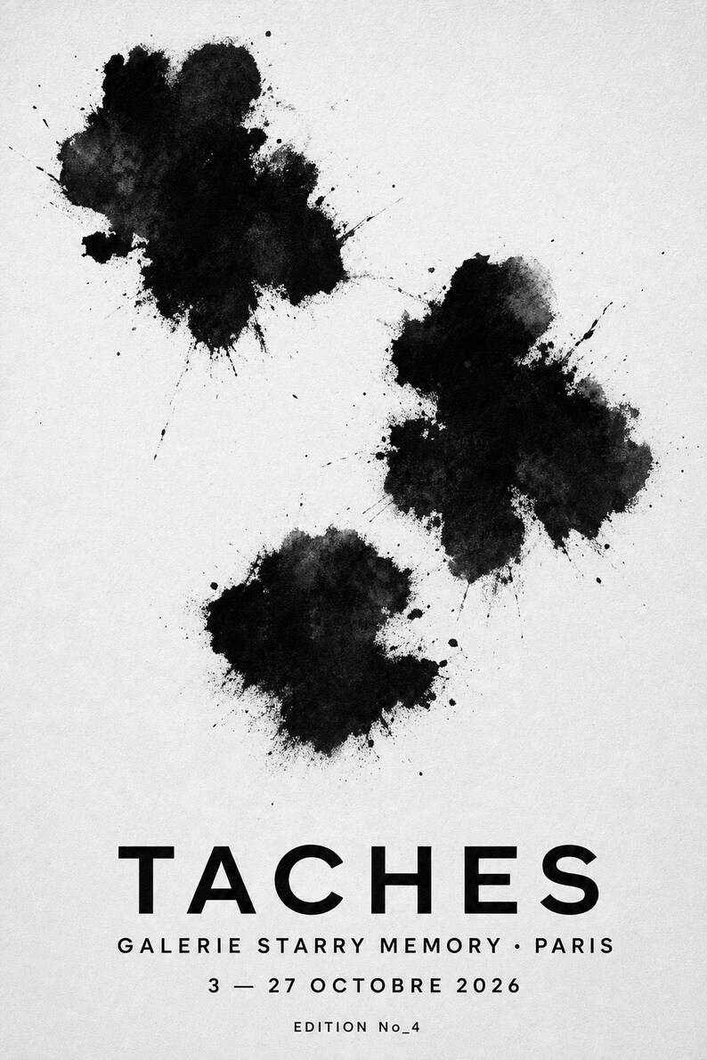 Stains | Abstract Wall Art | Modern Gallery Poster | Minimalist Print | Printed & Shipped image 10