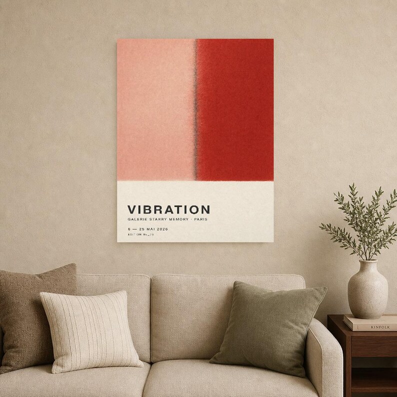 Vibration | Abstract Wall Art | Modern Gallery Poster | Minimalist Print | Printed & Shipped image 9