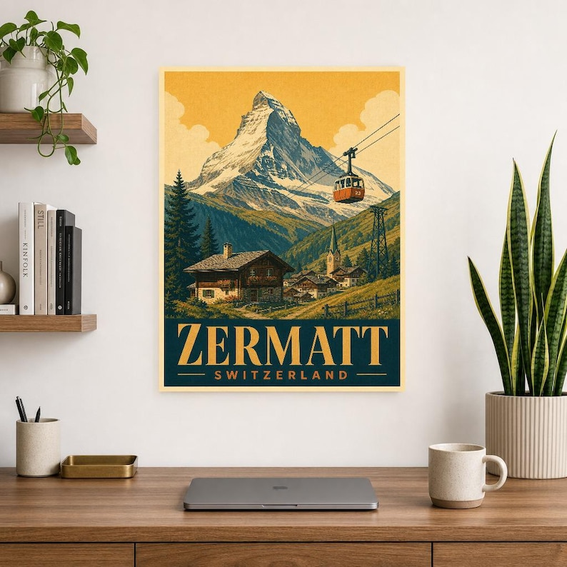 Zermatt Matterhorn Vintage 70S image 8