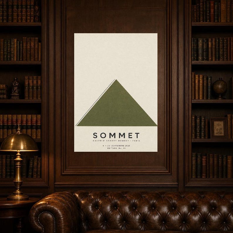 Summit | Arte astratta da parete | Poster moderno da galleria | Stampa minimalista | Stampato e spedito immagine 5