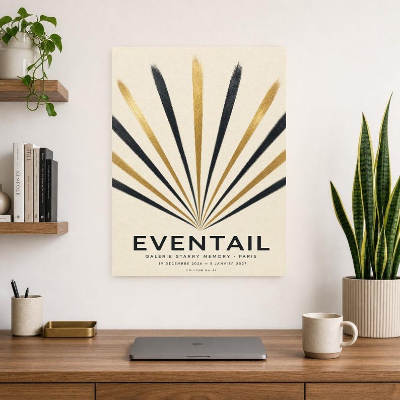 Fan | Abstract Wall Art | Modern Gallery Poster | Minimalist Print | Printed & Shipped image 8