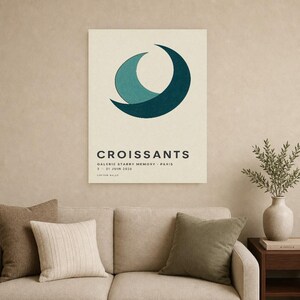 Croissants | Abstract Wall Art | Modern Gallery Poster | Minimalist Print | Printed & Shipped image 9