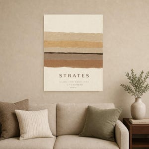 Strata | Abstract Wall Art | Modern Gallery Poster | Minimalist Print | Printed & Shipped image 9