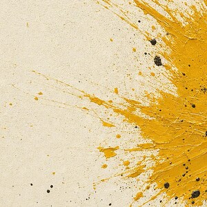 Eclat Curry | Abstract Yellow Wall Art | Modern Gallery Poster | Minimalist Print | Printed & Shipped image 3