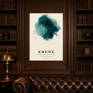 Ink | Abstract Wall Art | Modern Gallery Poster | Minimalist Print | Printed & Shipped image 5