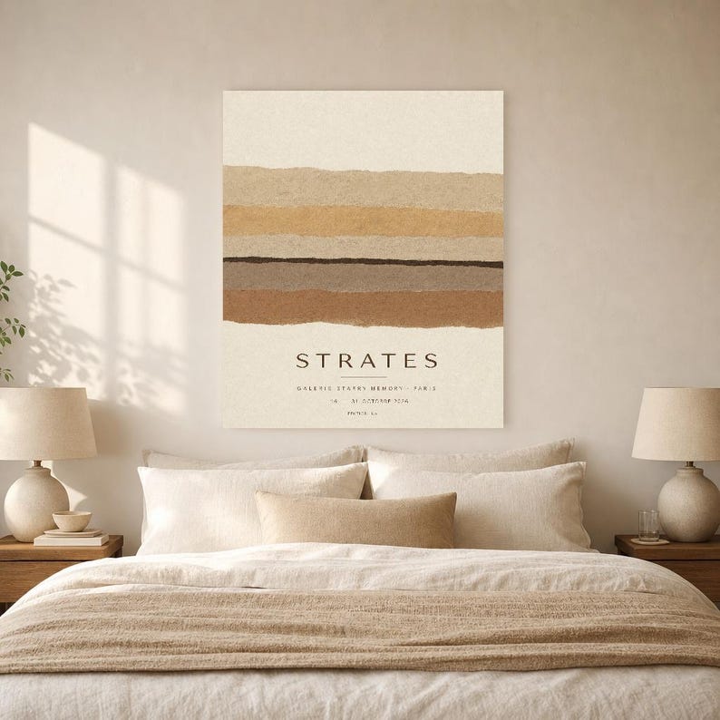 Strata | Abstract Wall Art | Modern Gallery Poster | Minimalist Print | Printed & Shipped image 6